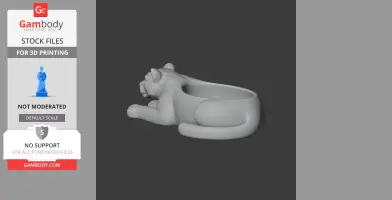 Leopard Bowl - Animal Wall Hook STL