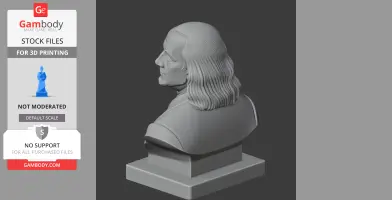 Benjamin Franklin Bust - Historical Warrior STL