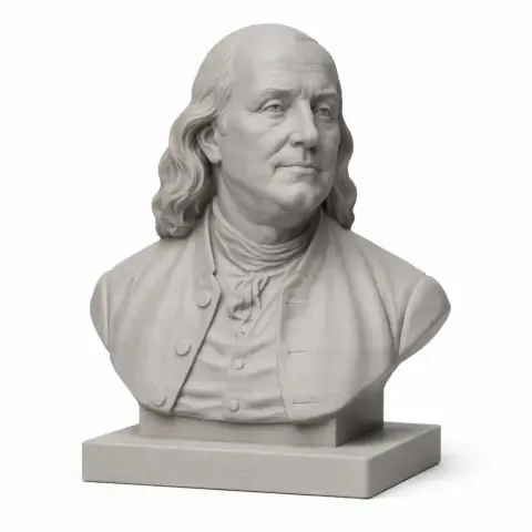 Benjamin Franklin Bust - Historical Warrior STL