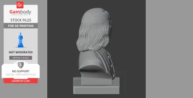 Benjamin Franklin Bust - Historical Warrior STL