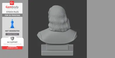Benjamin Franklin Bust - Historical Warrior STL