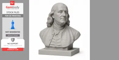 Benjamin Franklin Bust - Historical Warrior STL