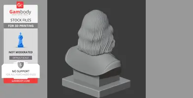 Benjamin Franklin Bust - Historical Warrior STL