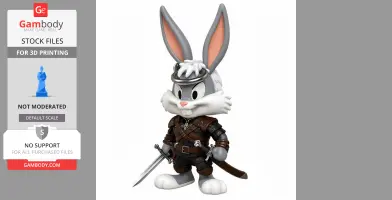Bugs Bunny Witcher Ring Figure - Mashup Figure STL