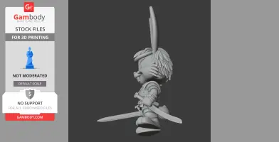 Bugs Bunny Witcher Ring Figure - Mashup Figure STL