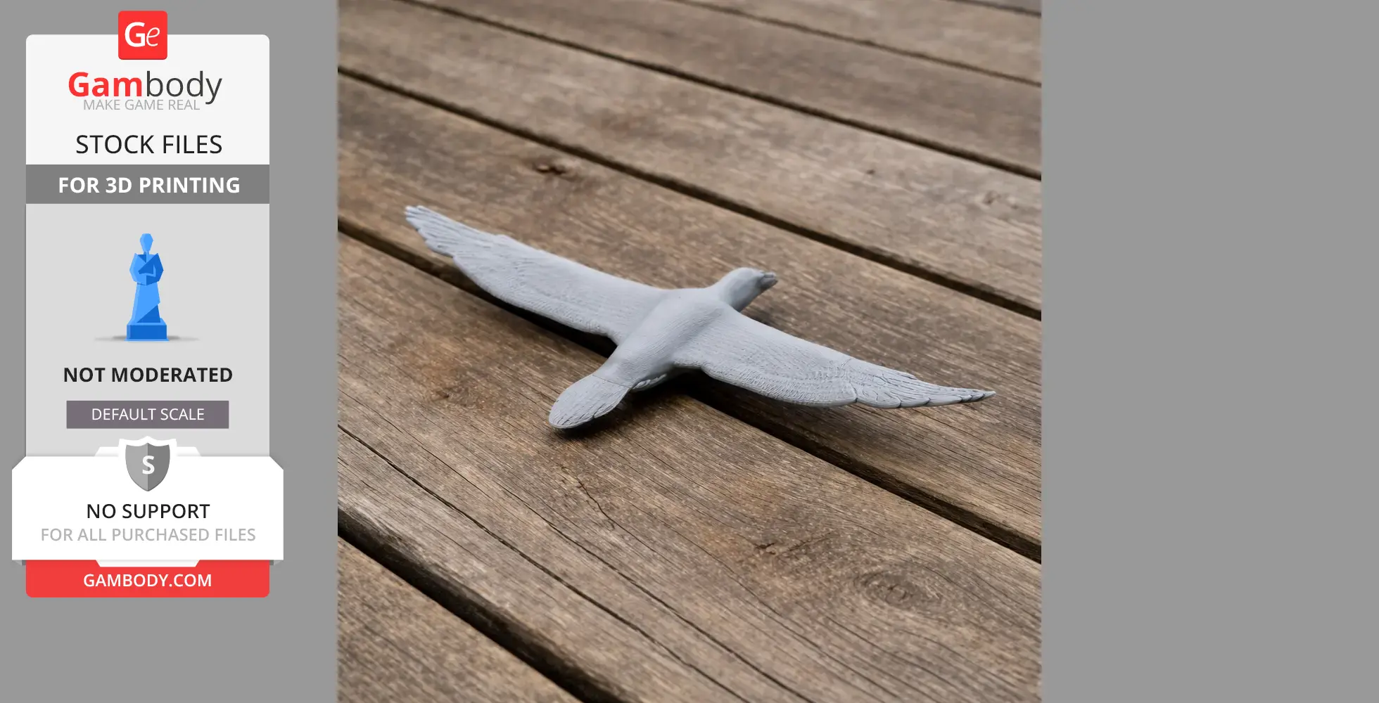Cape Gannet - Prehistoric Animal STL