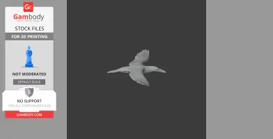 Cape Gannet - Prehistoric Animal STL