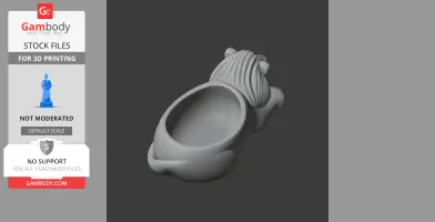 Lion Bowl - Animal Wall Hook STL