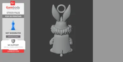 Bugs Bunny Zeus Ring Figure - Mashup Figure STL