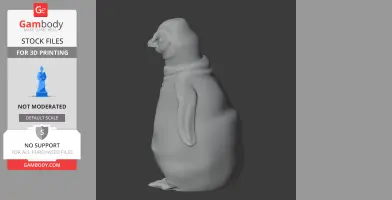 Emperor Penguin - Prehistoric Animal STL