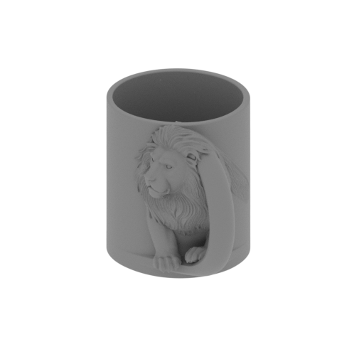 Lion Mug.stl
