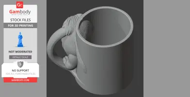 Lion Mug - Animal Wall Hook STL