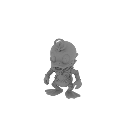Donald Duck Alien Xenomorph Ring Figure.stl