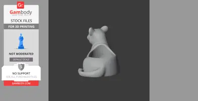 Lioness Bowl - Animal Wall Hook STL