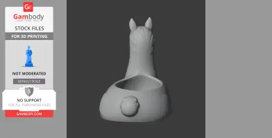 Llama Bowl - Animal Wall Hook STL