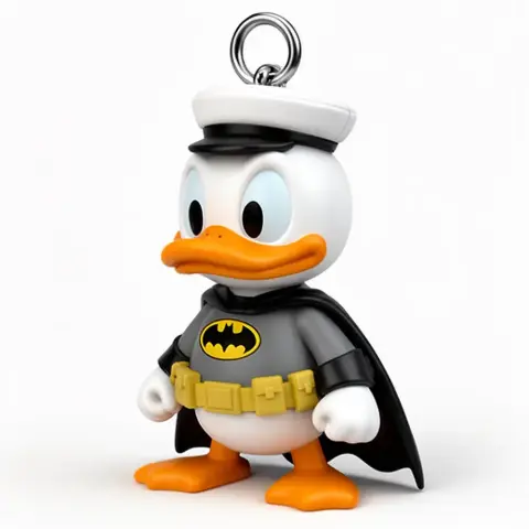 Donald Duck Batman Ring Figure - Mashup Figure STL