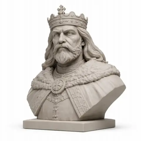 Boleslaw the Brave Bust - Historical Warrior STL