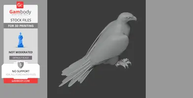 Ferruginous Hawk - Prehistoric Animal STL
