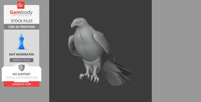 Ferruginous Hawk - Prehistoric Animal STL