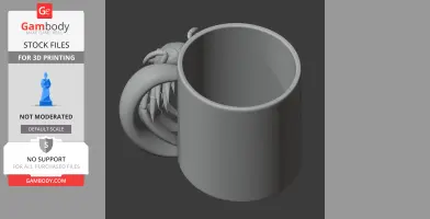 Lobster Mug - Animal Wall Hook STL