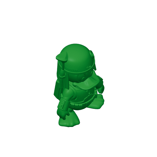 Donald Duck Boba Fett Ring Figure.3mf