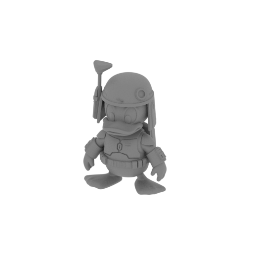 Donald Duck Boba Fett Ring Figure.stl