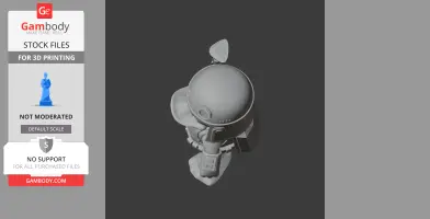 Donald Duck Boba Fett Ring Figure - Mashup Figure STL