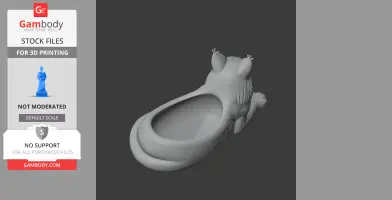 Lynx Bowl - Animal Wall Hook STL