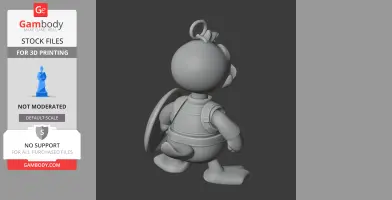 Donald Duck Captain America Ring Figure - Mashup Figure STL
