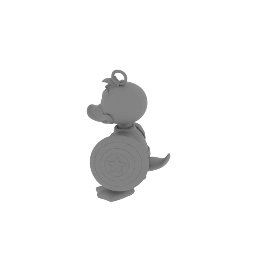 Donald Duck Captain America Ring Figure.stl