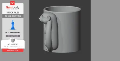Meerkat Mug - Animal Wall Hook STL