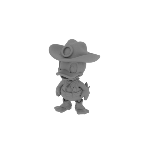 Donald Duck Cowboy Ring Figure.stl