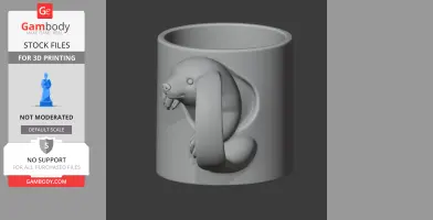Mole Mug - Animal Wall Hook STL