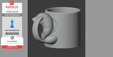 Mole Mug - Animal Wall Hook STL