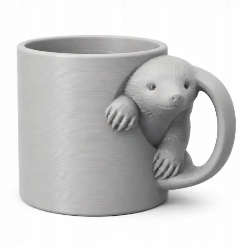 Mole Mug - Animal Wall Hook STL