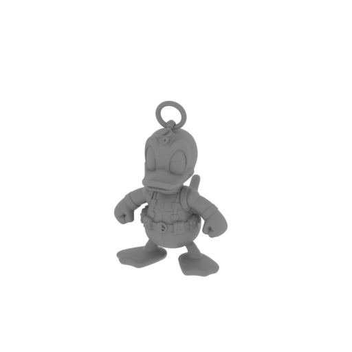 Donald Duck Deadpool Ring Figure.stl