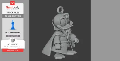 Donald Duck Doctor Strange Ring Figure - Mashup Figure STL