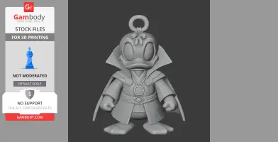 Donald Duck Doctor Strange Ring Figure - Mashup Figure STL