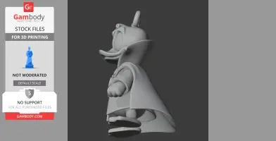 Donald Duck Doctor Strange Ring Figure - Mashup Figure STL