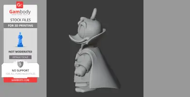 Donald Duck Doctor Strange Ring Figure - Mashup Figure STL