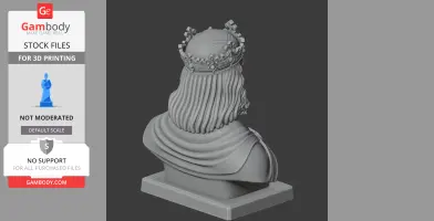 Charlemagne Bust - Historical Warrior STL