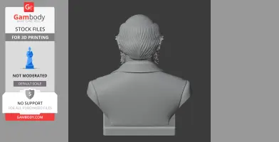 Charles Darwin Bust - Historical Warrior STL