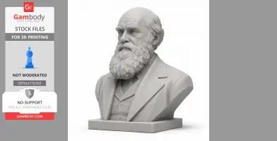 Charles Darwin Bust - Historical Warrior STL