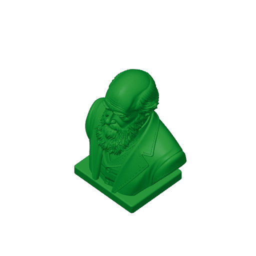 Charles Darwin Bust.3mf