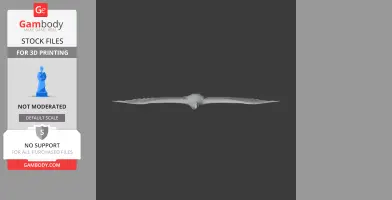 3D model of a Greater Spotted Eagle in flight, wings extended across the image.