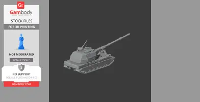 3D model of 2S35 Koalitsiya-SV tank, side view, detailed for 3D printing.