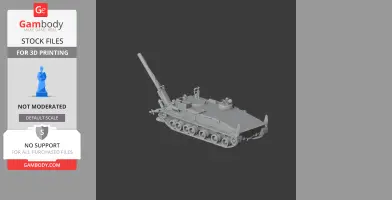 2S4 Tyulpan - Tank Model STL