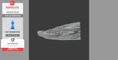 3D model of Alamut Castle with detailed terrain and architecture, designed for 3D printing.