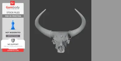 Banteng Skull - Skull Replica STL