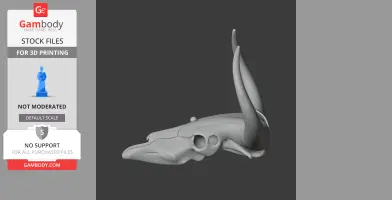 Banteng Skull - Skull Replica STL